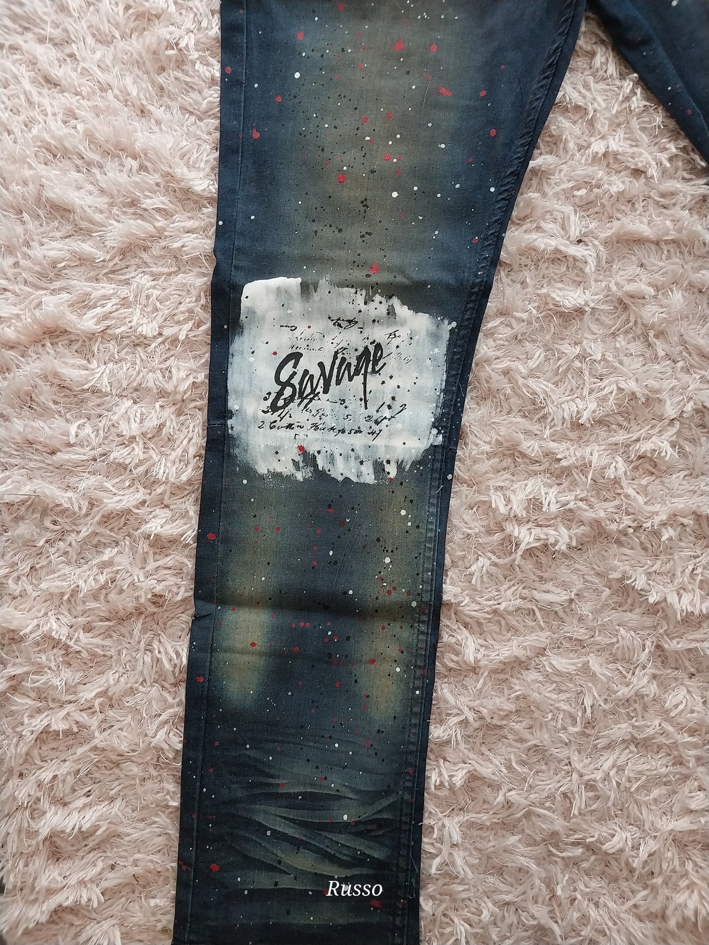 Mens Graffiti Jeans