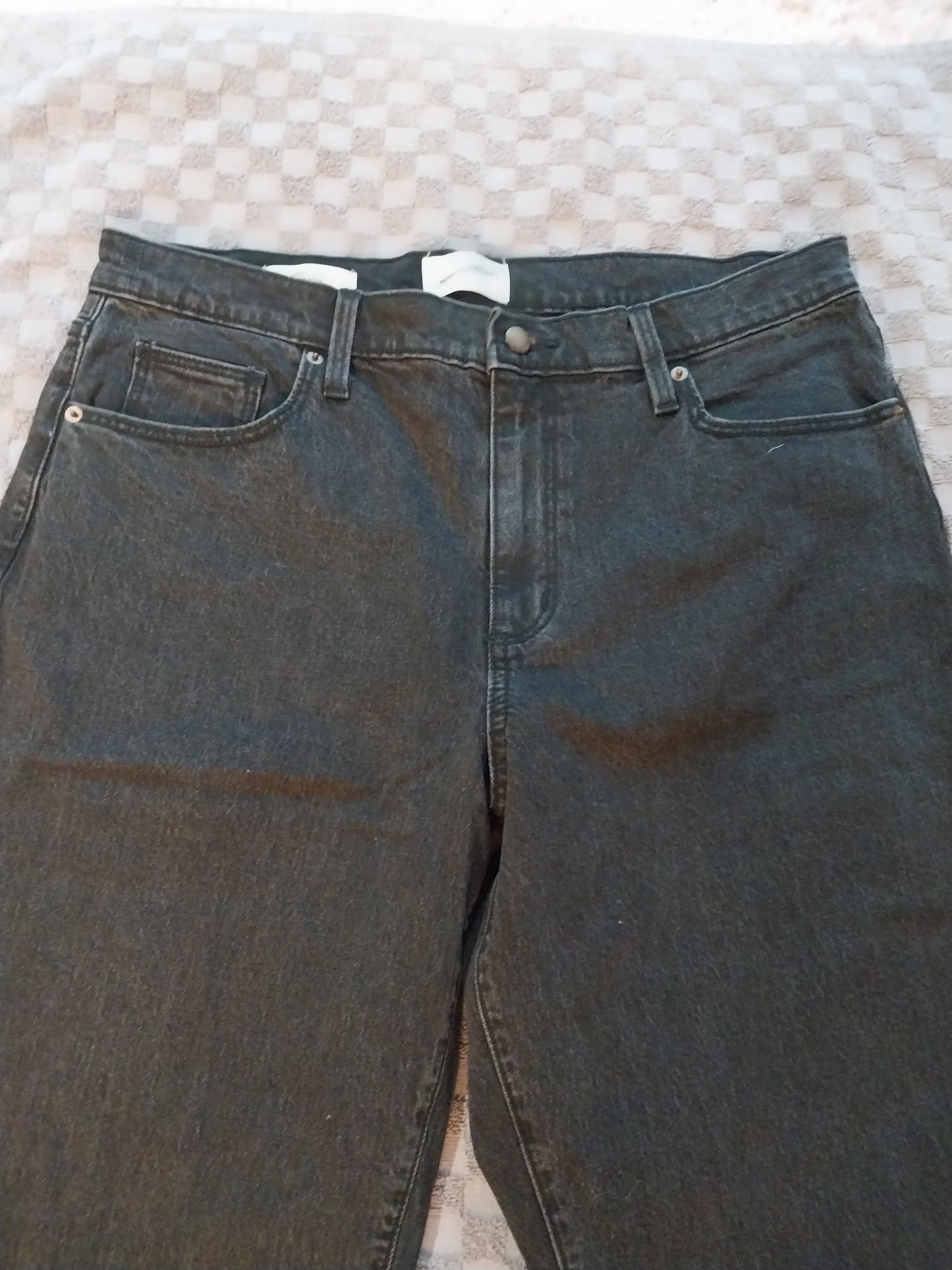 Mens black denim jeans