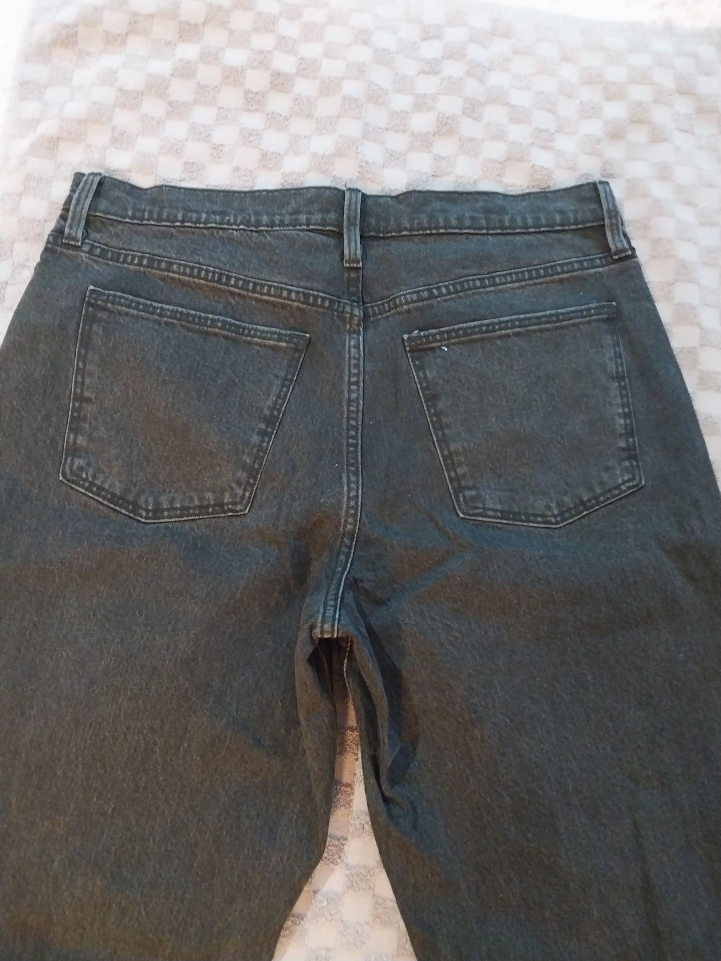 Mens black denim jeans